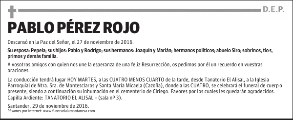 PABLO PÉREZ ROJO