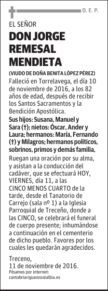 DON JORGE REMESAL MENDIETA
