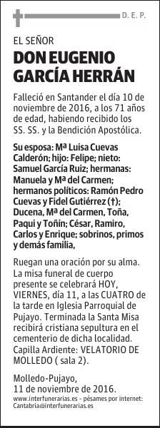 DON EUGENIO GARCÍA HERRÁN