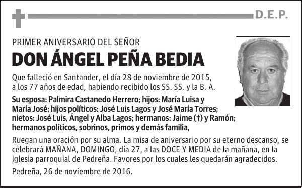 DON ÁNGEL PEÑA BEDIA