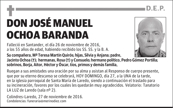 DON JOSÉ MANUEL OCHOA BARANDA