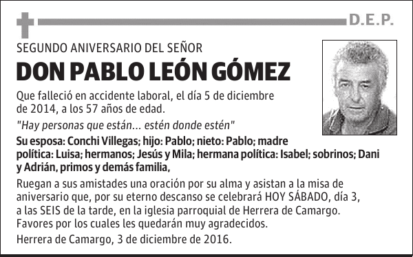 DON PABLO LEÓN GÓMEZ