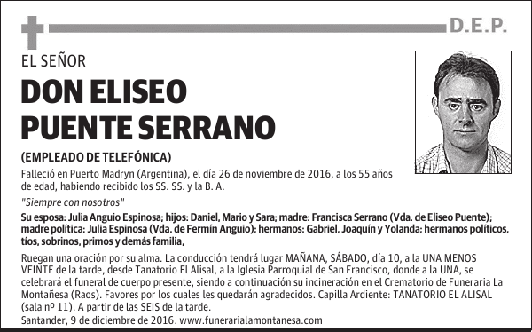 DON ELISEO PUENTE SERRANO