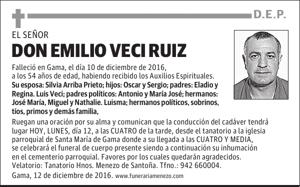 Don Emilio Veci Ruiz