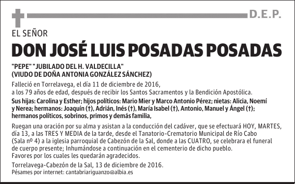 DON JOSÉ LUIS POSADAS POSADAS