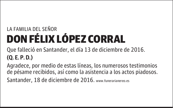 DON FÉLIX LÓPEZ CORRAL