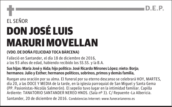 DON JOSE LUIS MARURI MOVELLAN