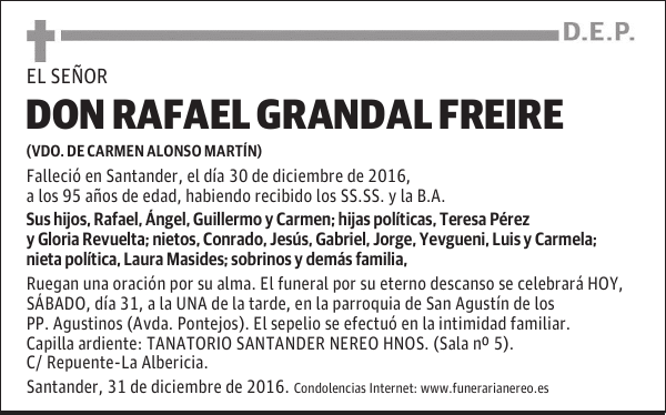DON RAFAEL GRANDAL FREIRE