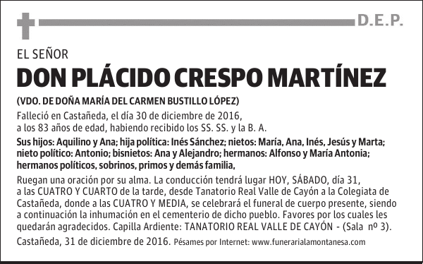 DON PLÁCIDO CRESPO MARTÍNEZ