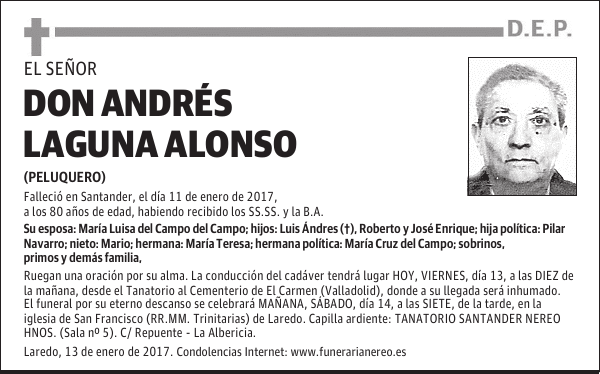 DON ANDRES LAGUNA ALONSO