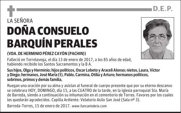 Doña Consuelo Barquín Perales