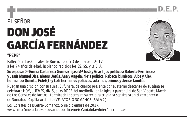 D. JOSE GARCIA FERNANDEZ