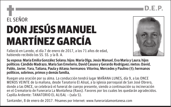 DON JESÚS MANUEL MARTÍNEZ GARCÍA