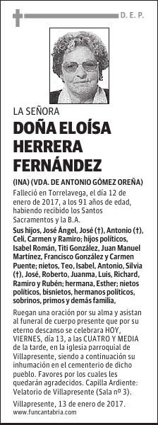 Doña Eloísa Herrera Fernández