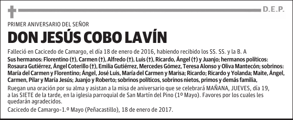 DON JESÚS COBO LAVÍN