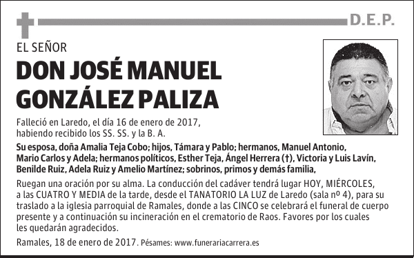 DON JOSÉ MANUEL GONZÁLEZ PALIZA
