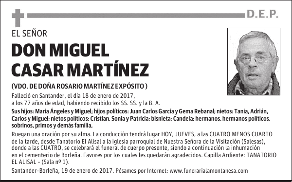 DON MIGUEL CASAR MARTÍNEZ