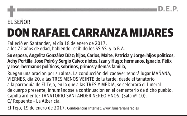 DON RAFAEL CARRANZA MIJARES