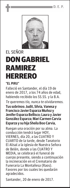 DON GABRIEL RAMIREZ HERRERO