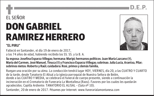 DON GABRIEL RAMIREZ HERRERO