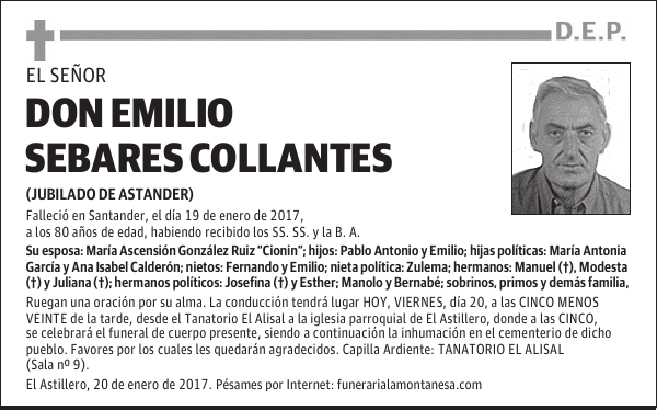 DON EMILIO SEBARES COLLANTES