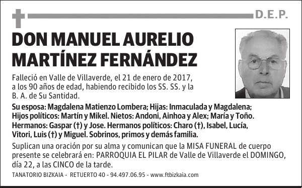 DON MANUEL AURELIO MARTÍNEZ FERNÁNDEZ
