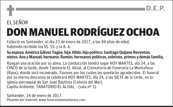 DON MANUEL RODRÍGUEZ OCHOA