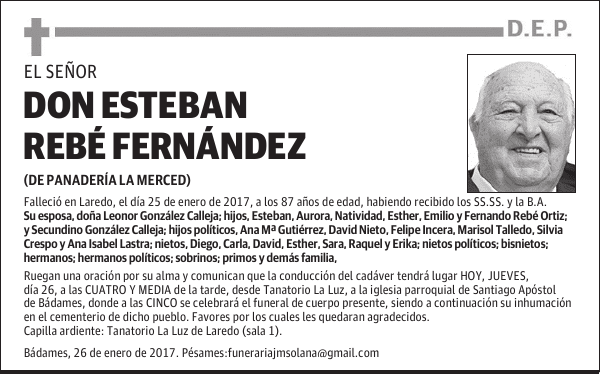 DON ESTEBAN REBÉ FERNÁNDEZ