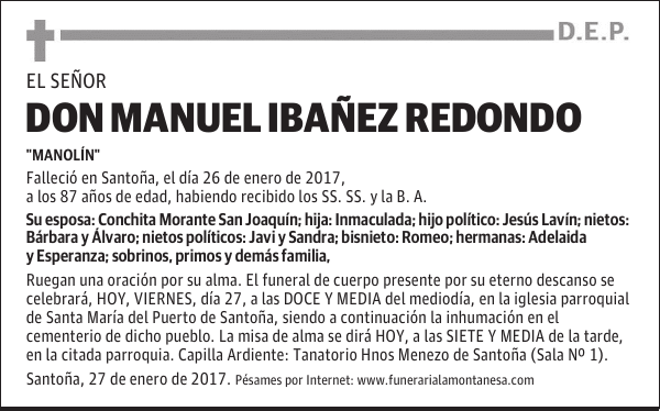 DON MANUEL IBAÑEZ REDONDO