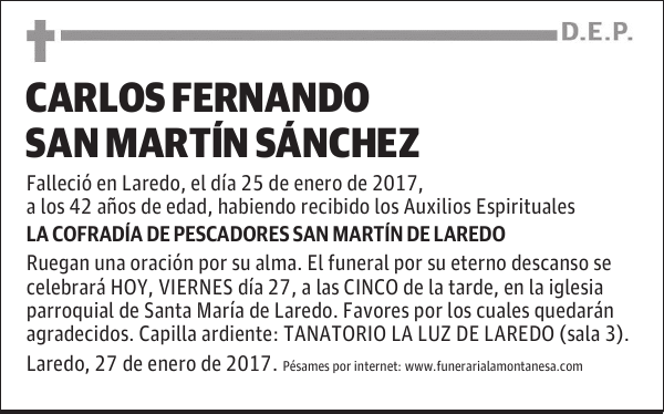 CARLOS FERNANDO SAN MARTIN