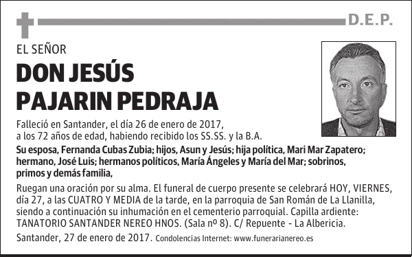 DON JESUS PAJARIN PEDRAJA