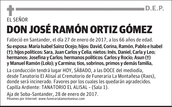 DON JOSÉ RAMÓN ORTIZ GÓMEZ
