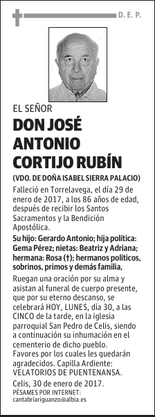 DON JOSÉ ANTONIO CORTIJO RUBÍN
