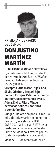 DON JUSTINO MARTINEZ MARTIN