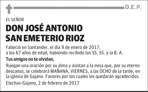 Jose Antonio San Emeterio Rioz