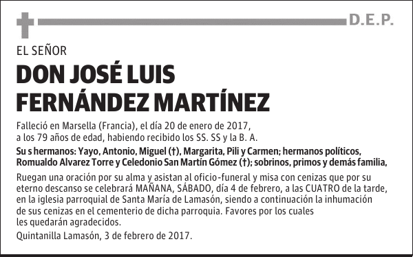 DON JOSÉ LUIS FERNÁNDEZ MARTÍNEZ