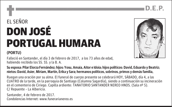 DON JOSÉ PORTUGAL HUMARA