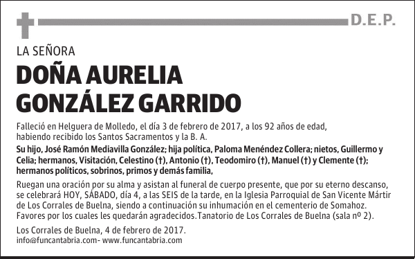 Doña Aurelia González Garrido