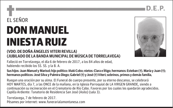 DON MANUEL INIESTA RUIZ