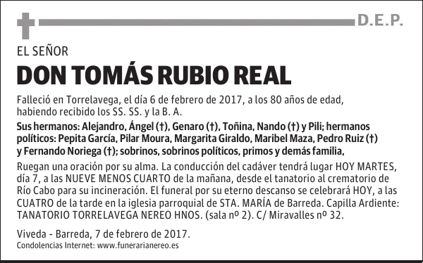 DON TOMÁS RUBIO REAL