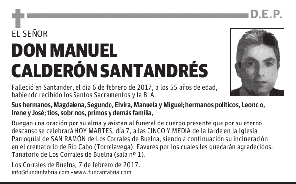 DON MANUEL CALDERÓN SANTANDRÉS