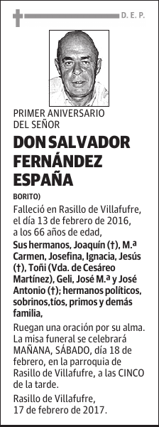 DON SALVADOR FERNÁNDEZ ESPAÑA