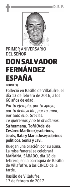 DON SALVADOR FERNÁNDEZ ESPAÑA