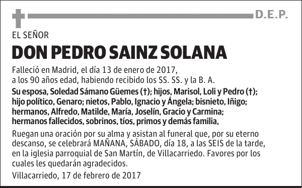 Pedro Sainz Solana