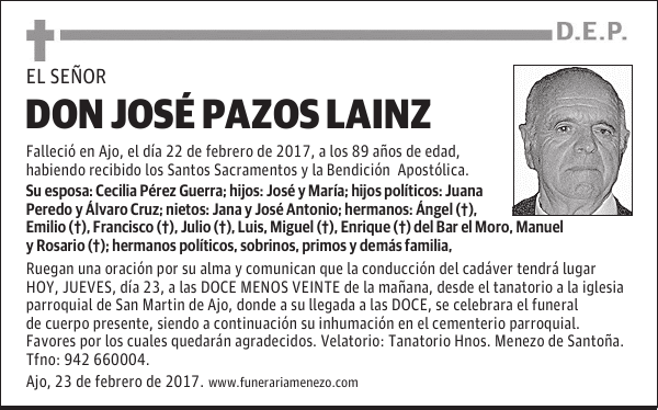 Don Jose Pazos Lainz