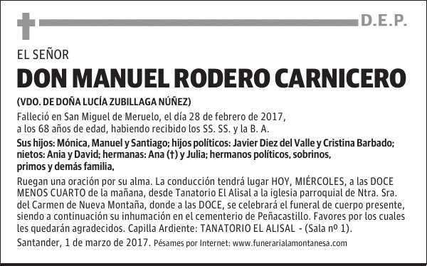 DON MANUEL RODERO CARNICERO