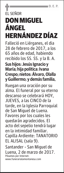 DON MIGUEL ÁNGEL HERNÁNDEZ DÍAZ