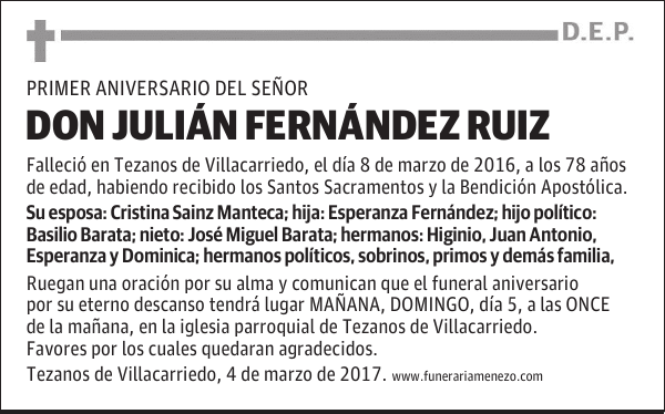 DON JULIAN FERNANDEZ RUIZ