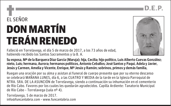 DON MARTÍN TERÁN RENEDO