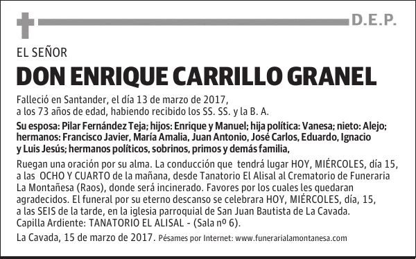 DON ENRIQUE CARRILLO GRANEL